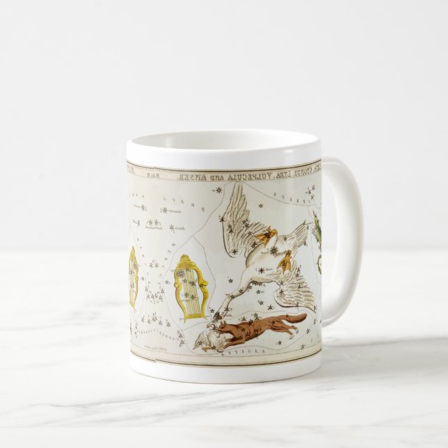 Celestial Zodiac Icons Design Kaffeetasse (VorderseiteRechts)