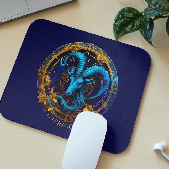Celestial Zodiac Sea Goat Symbol Fantasy Capricorn Mousepad (Von Creator hochgeladen)
