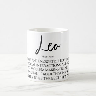 Celestial Zodiac Sign Tasse/Leo Definition Kaffeetasse
