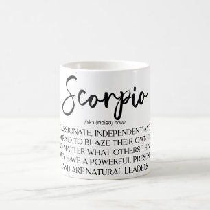 Celestial Zodiac Sign Tasse/Scorpio Kaffeetasse