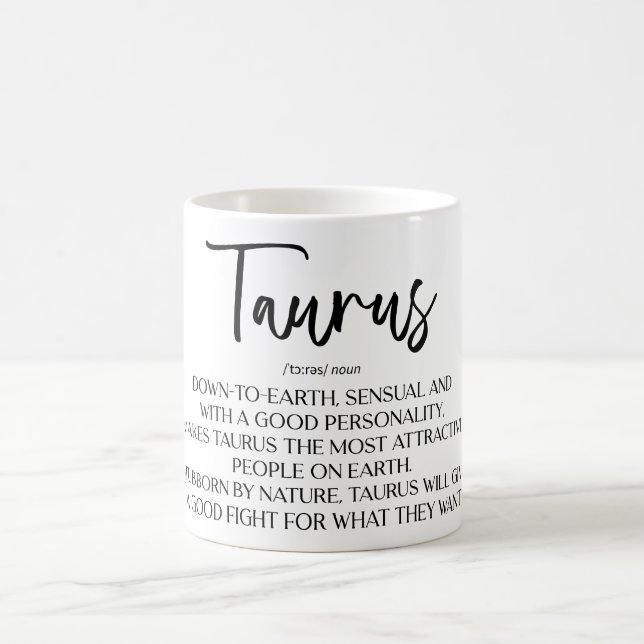 Celestial Zodiac Sign Tasse/Taurus Kaffeetasse (Mittel)