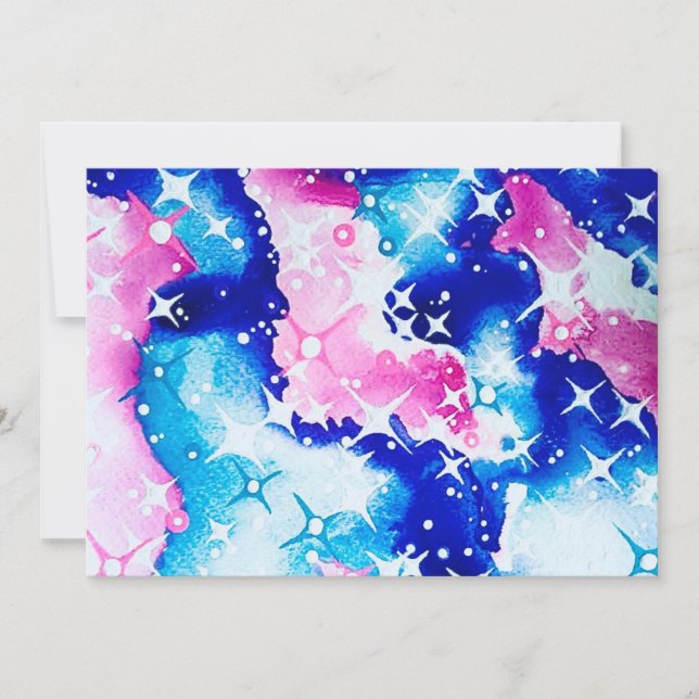 Celestiale Art Feiertagskarte (Vorderseite)