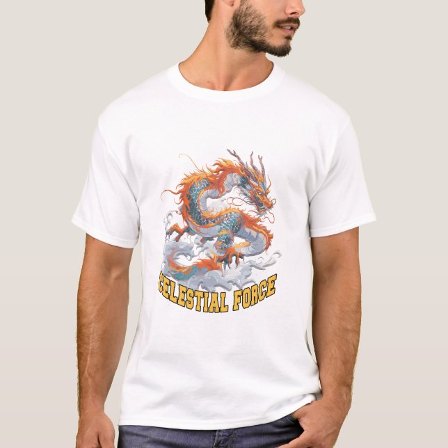 Celestiale Force Men White T-Shirt (Vorderseite)