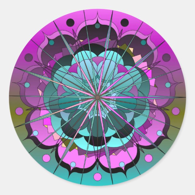 CelestialGlory2 Runder Aufkleber (Vorderseite)