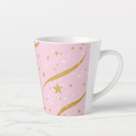 Celestis Sips - Pink & Gold Star Kaffee Cup Milchtasse