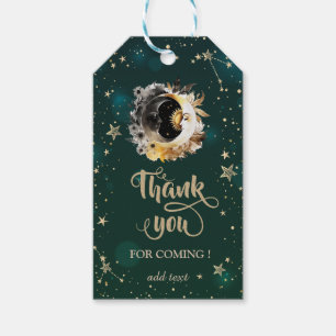 Celestis Sun and Moon Blume Sterne Grün Geschenkanhänger