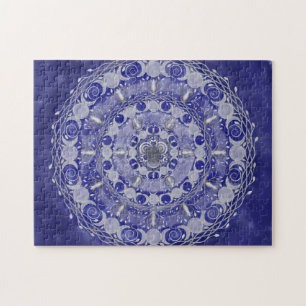 Celestische Silver Triple Moon Goddess Mandala Puzzle