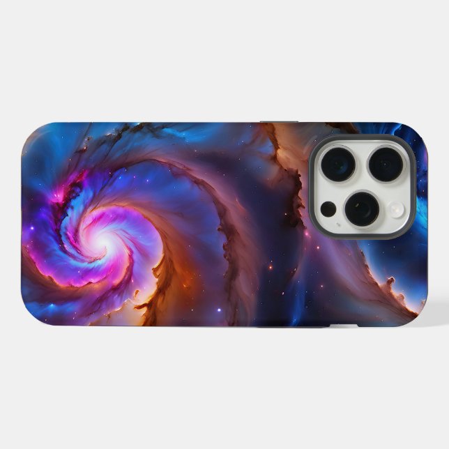 "Celestium" - Nebula und Galaxien iPhone Hülle (Rückseite (Horizontal))