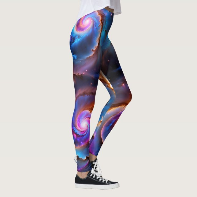 "Celestium" - Nebula und Galaxien Leggings (Rechts)