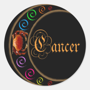 Celestrial Moons Runder Aufkleber