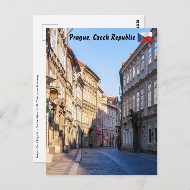 Celetna Straße in der Altstadt von Prag Postkarte (Vorne/Hinten)