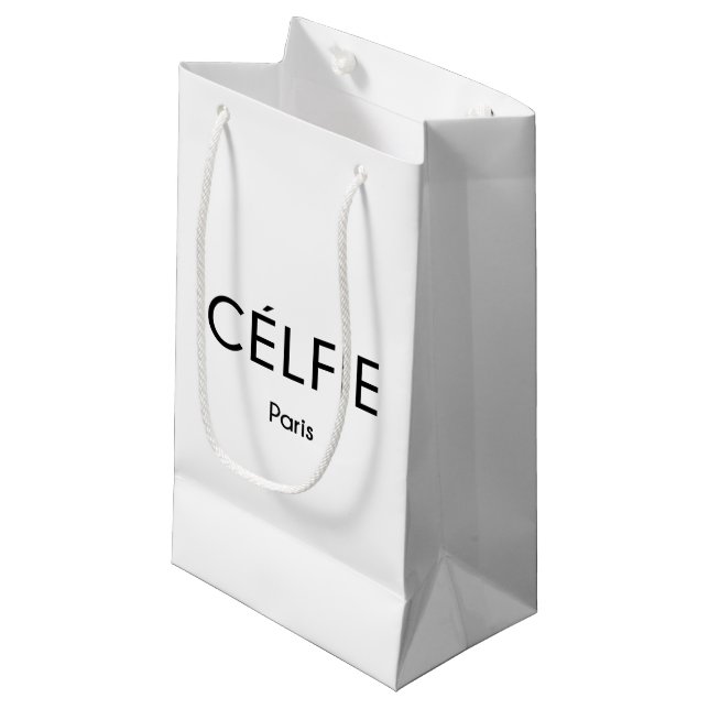 CELFIE Paris Kleine Geschenktüte (Vorderseite Schrägansicht)