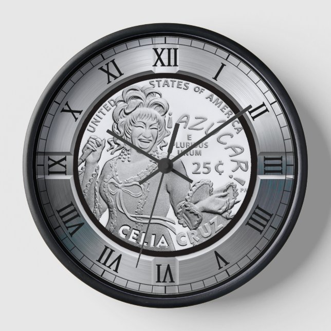Celia Cruz Quarter ~ Cuban-American Singer ~ *~ Uhr (Vorderseite)
