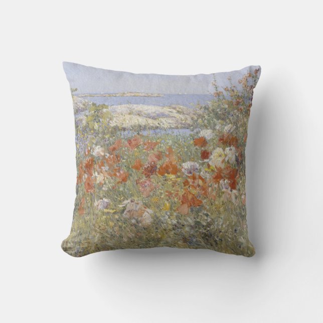 Celia Thaxter's Garden von Frederick Childe Hassam Kissen (Vorderseite)