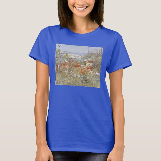 Celia Thaxter's Garden von Frederick Childe Hassam T-Shirt (Vorderseite)
