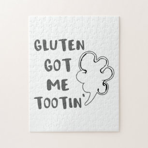 Celiac Awareness Gluten Got Me Tootin Puzzle