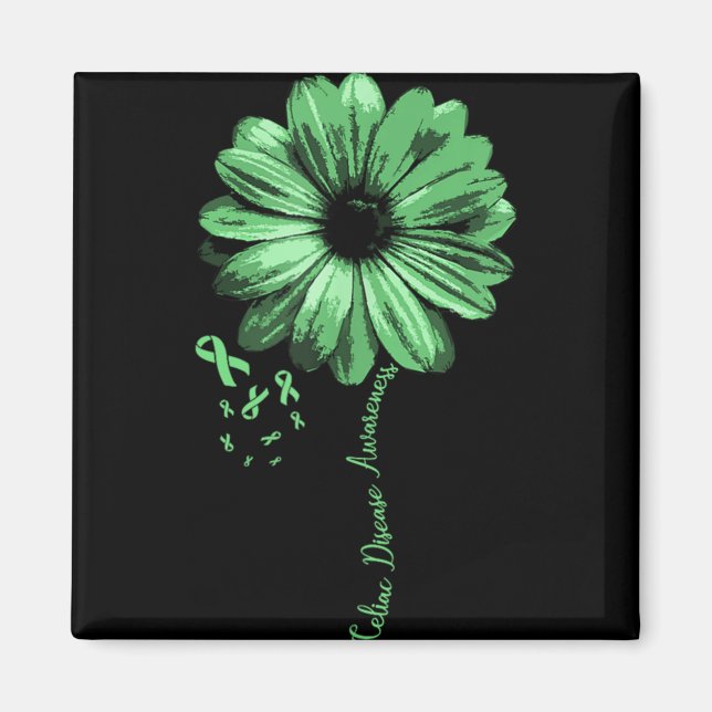 Celiac Disease Awareness Cluten Warrior Pretty Gif Magnet (Vorne)