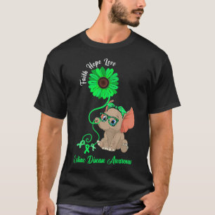 Celiac Disease Awareness Elephant Faith Hope Liebe T-Shirt