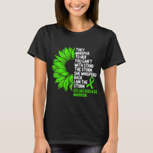 Celiac Disease Awareness Green Ribbon the Storm T-Shirt