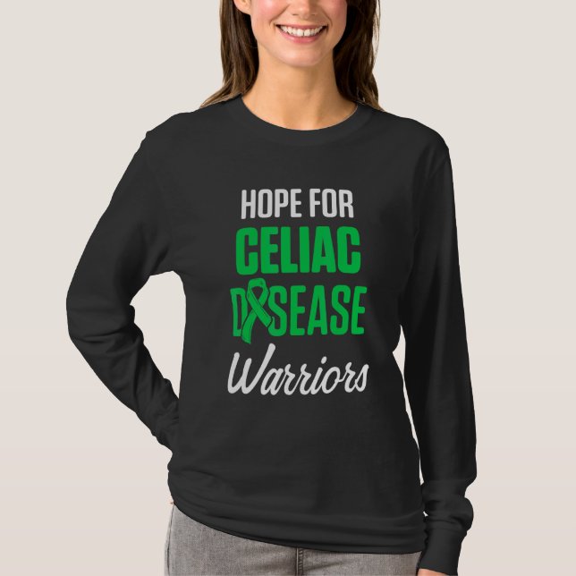 Celiac Disease Awareness Survivor Krieger 2 T-Shirt (Vorderseite)