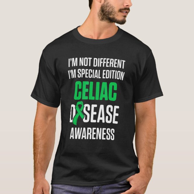 Celiac Disease Awareness Survivor Krieger 6 T-Shirt (Vorderseite)