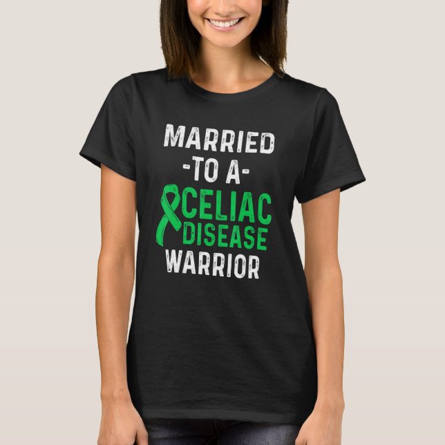 Celiac Disease Awareness Survivor Krieger 6 T-Shirt (Vorderseite)