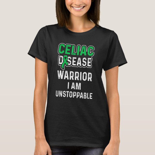 Celiac Disease Awareness Survivor Warrior 7 T-Shirt (Vorderseite)