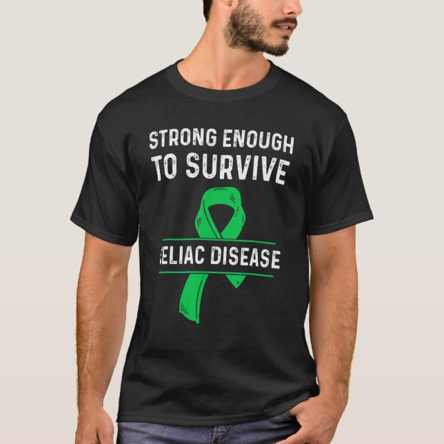 Celiac Disease Awareness Survivor Warrior 8 T-Shirt (Vorderseite)