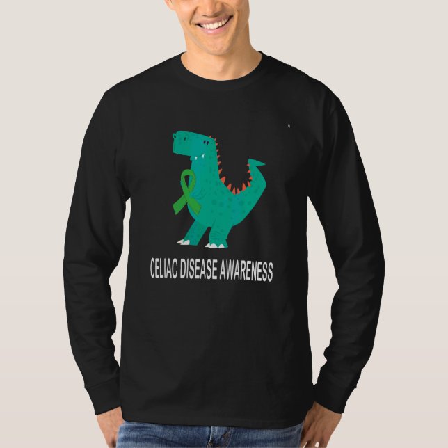 Celiac Disease Awareness Trex T-Shirt (Vorderseite)