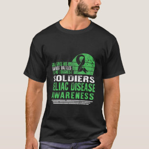 Celiac Disease Awareness Warrior Gott gibt am schw T-Shirt