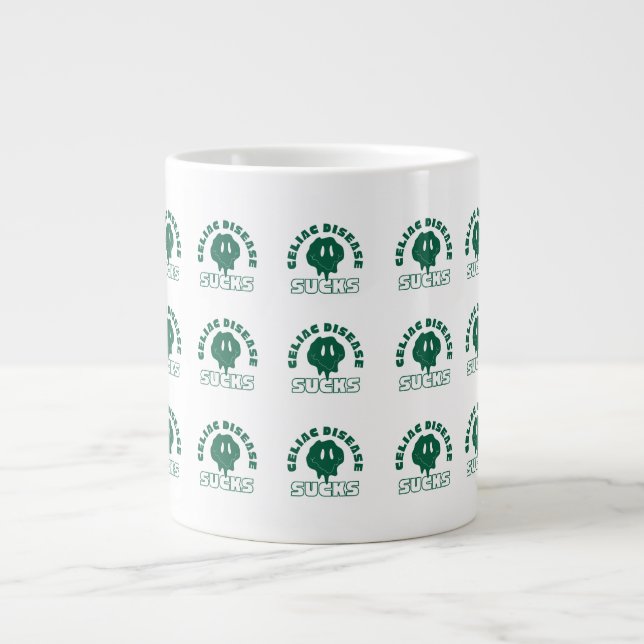 Celiac Disease Ist zum Kotzen Jumbo-Tasse (Vorderseite)