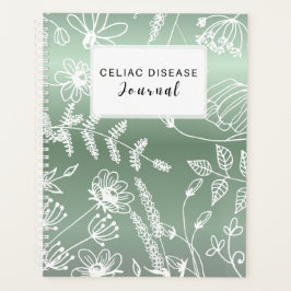 Celiac Disease Monthly Journal - Green Metallic Planer