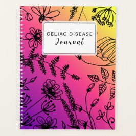 Celiac Disease Monthly Journal Purple Pink Yellow Planer