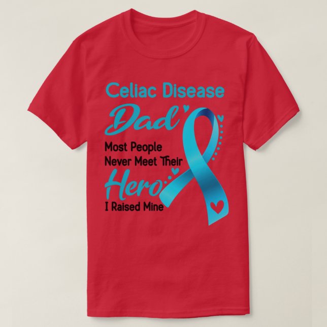 Celiac Disease Vater Die meisten Menschen treffen  T-Shirt (Design vorne)