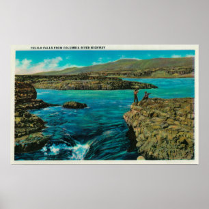 Celilo Falls an der Columbia River Poster
