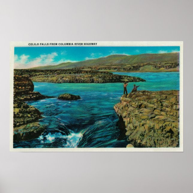 Celilo Falls an der Columbia River Poster (Vorne)