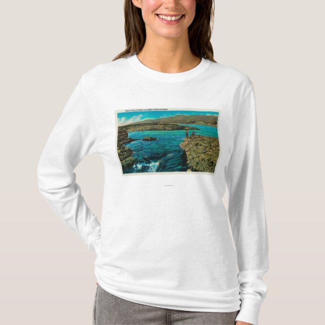 Celilo fällt auf den Columbia River T-Shirt (Vorderseite)