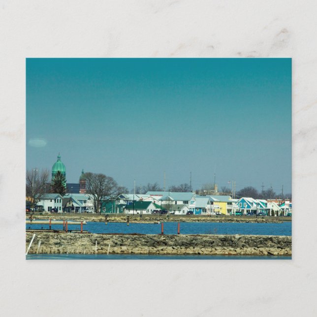 Celina, Ohio am Grand Lake St. Marys Postkarte (Vorderseite)