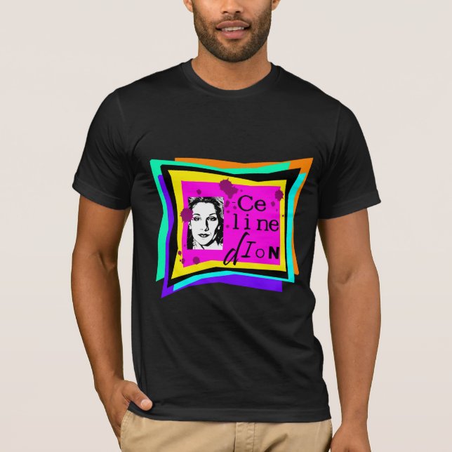 Celine Dion - Pop-Art T-Shirt (Vorderseite)