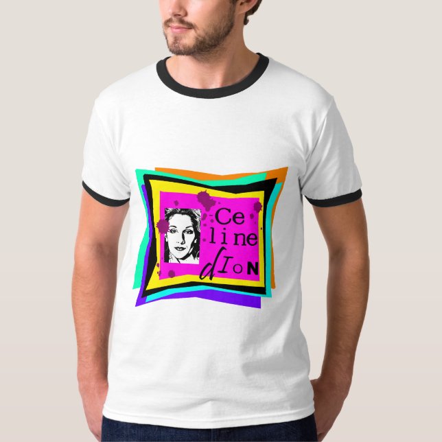 Celine Dion - Pop-Art T-Shirt (Vorderseite)