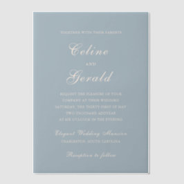 Celine Mute Blue Elegant Wedding