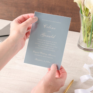 Celine Mute Blue Elegant Wedding
