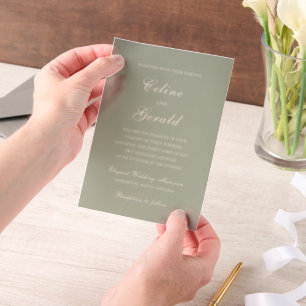 Celine Mute Green Elegant Wedding