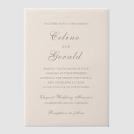 Celine Sandy Neutrals Elegant Wedding