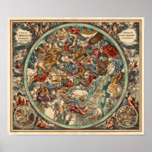 Cellarius Andreas Harmonia 1708 Macrocosmica Poster