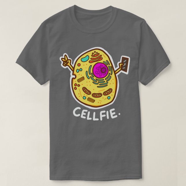 CellFie Funny Science Biology T-Shirt (Design vorne)