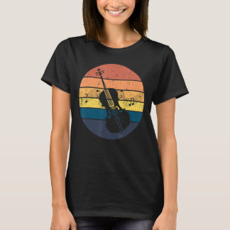 Cellist Cello Retro Vintag Classic Music Player T-Shirt