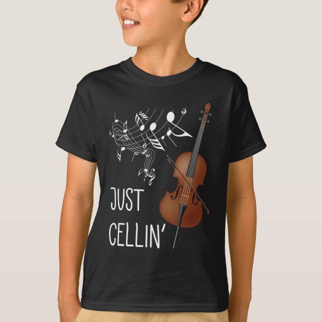 Cellist Cello String Instrument Cellist Spaß violo T-Shirt (Vorderseite)