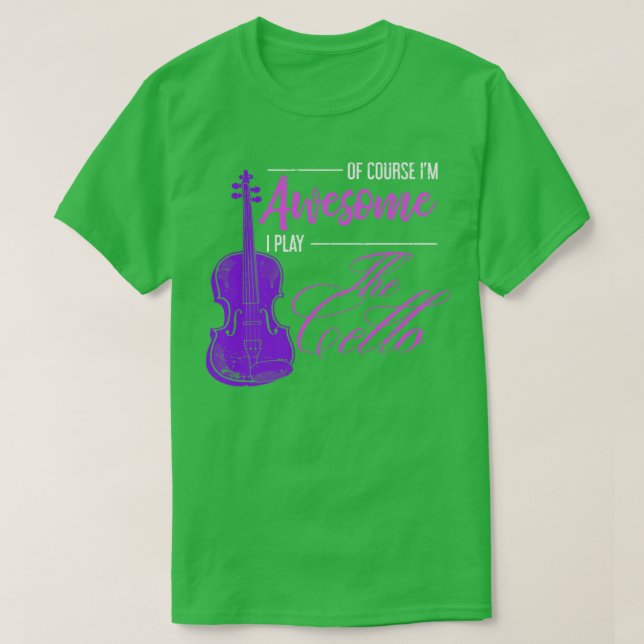 Cellist Girl Orchestra Musician Zitat Cello T-Shirt (Design vorne)