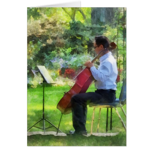 Cellist im Garten (Vorne)